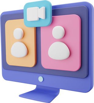 Conference Call 3D Icon